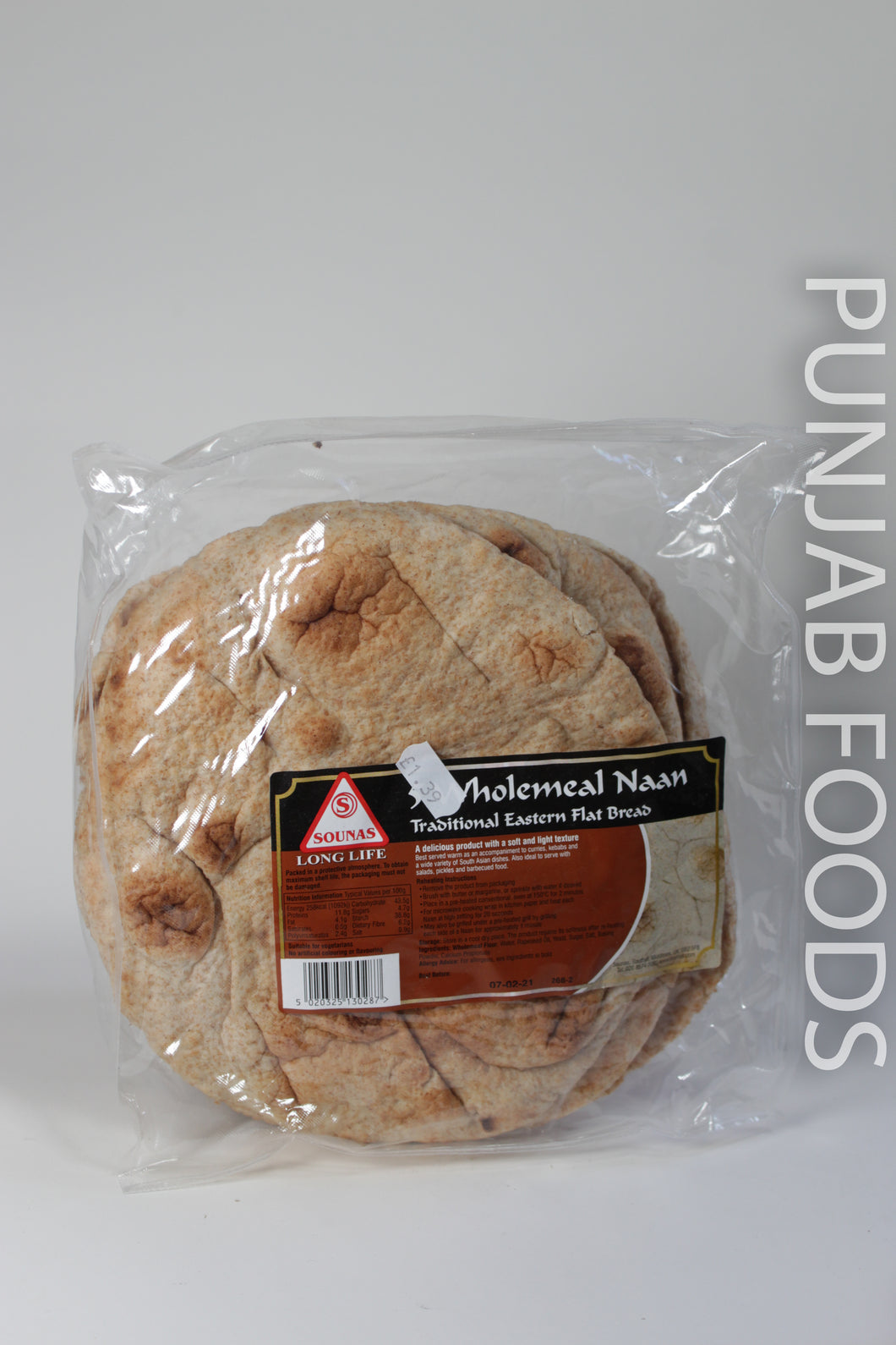 Sounas 5 Wholemeal Naan