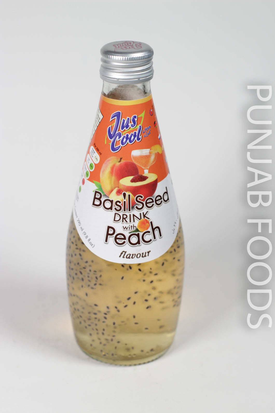 Jus Cool Basil Seed Peach Flavour